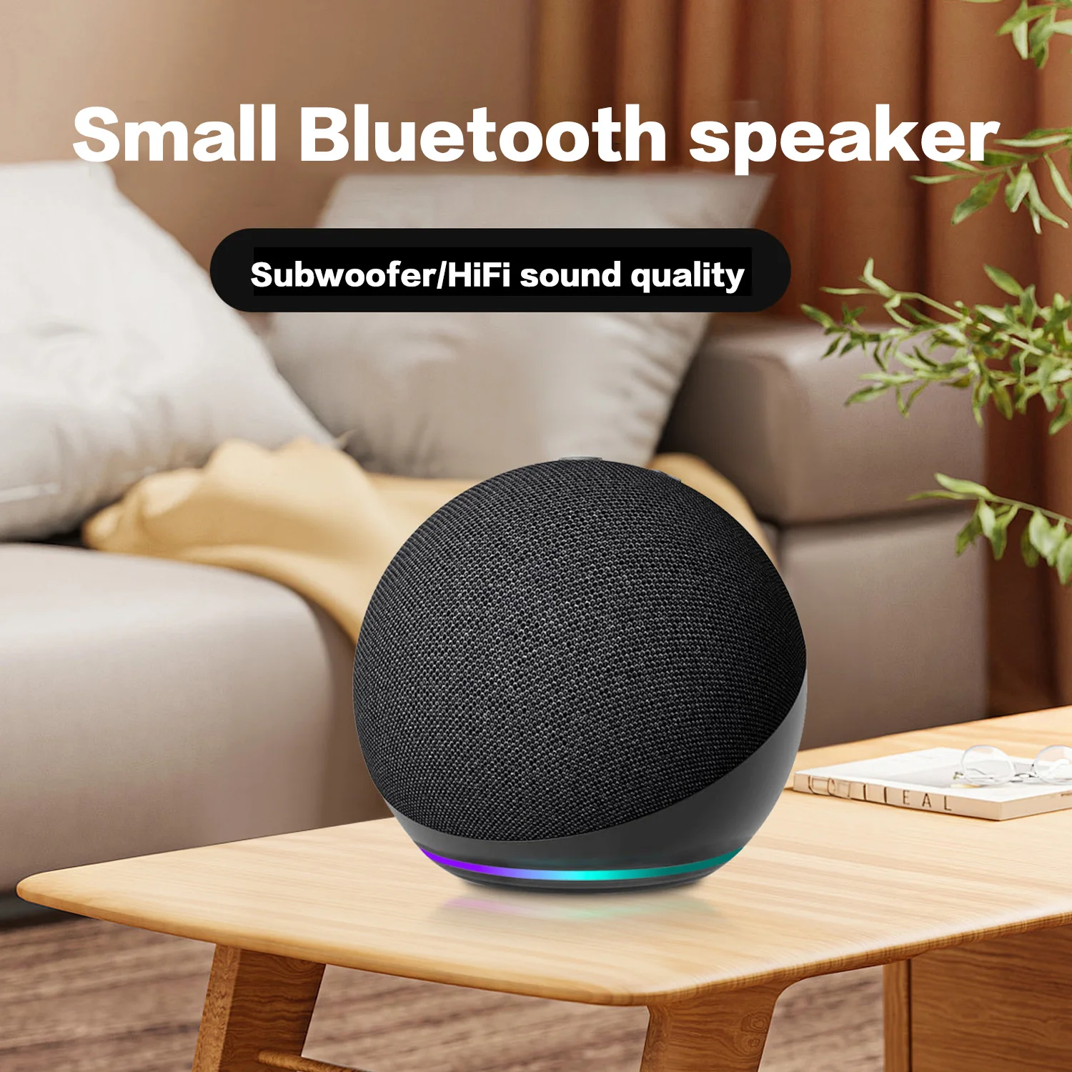 Amazon Speaker Echo Pop - ลำโพงบลูทูธขนาดเล็ก Echo Dot รุ่นที่ 5 ลำโพงไร้สายบลูทูธสำหรับใช้งานกลางแจ้ง